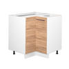 ECKUNTERSCHRANK Fame-Line Goldkraft Eiche 80.5 cm ohne AP - Honigeiche/Eiche Wotan, Holzwerkstoff (80.5/82/51.6cm) - Vicco