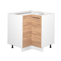 ECKUNTERSCHRANK Fame-Line Goldkraft Eiche 80.5 cm ohne AP - Honigeiche/Eiche Wotan, Holzwerkstoff (80.5/82/51.6cm) - Vicco