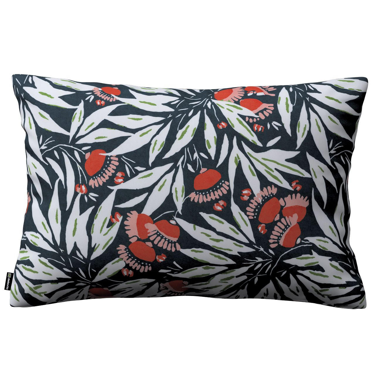 KISSENHÜLLE Eden blau und weiß, 60x40cm - Blau, Textil (60/40cm) - Dekoria