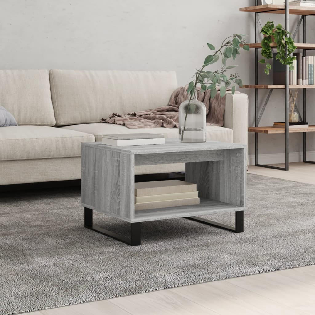 COUCHTISCH Grau Sonoma 60x50x40 cm Holzwerkstoff - Grau, Holzwerkstoff (50/60/40cm) - furnicato