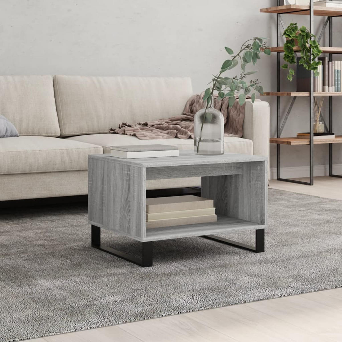 COUCHTISCH Grau Sonoma 60x50x40 cm Holzwerkstoff - Grau, Holzwerkstoff (50/60/40cm) - furnicato