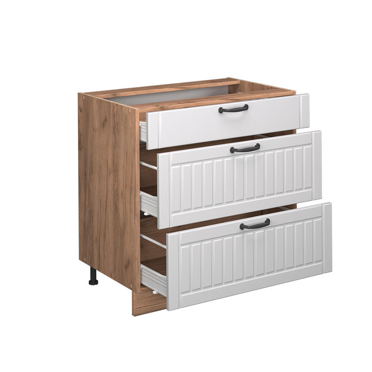 Honigeiche/Weiß, Holzwerkstoff (80/82/60cm) - Vicco