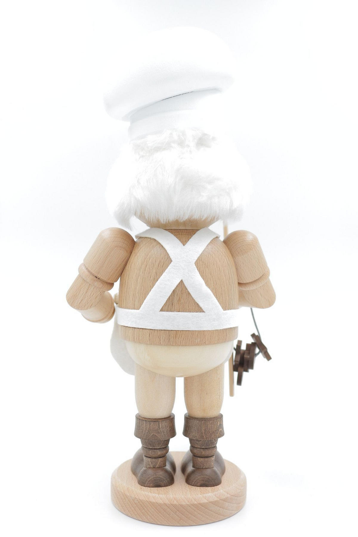 RAUCHFIGUR Wichtel Bäcker weiss 32 cm - Multicolor, Holz (15/35/0.1cm)