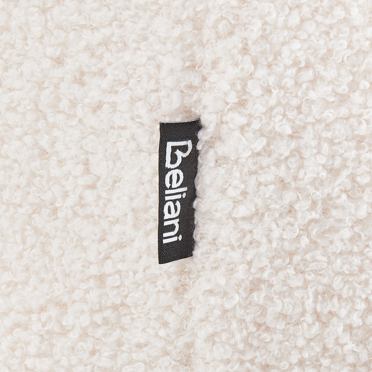 POUF Cremeweiß Bayard - Weiß, Textil (115/43/56cm) - Beliani