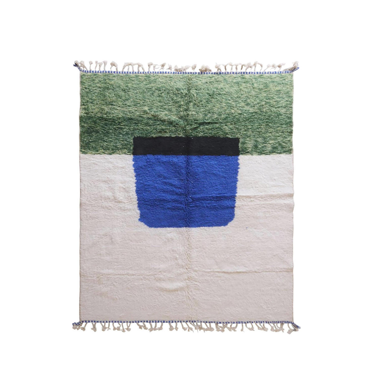 BERBERTEPPICH aus reiner Wolle 248x 308 cm - Grün, Naturmaterialien (248/308cm) - AFK Living