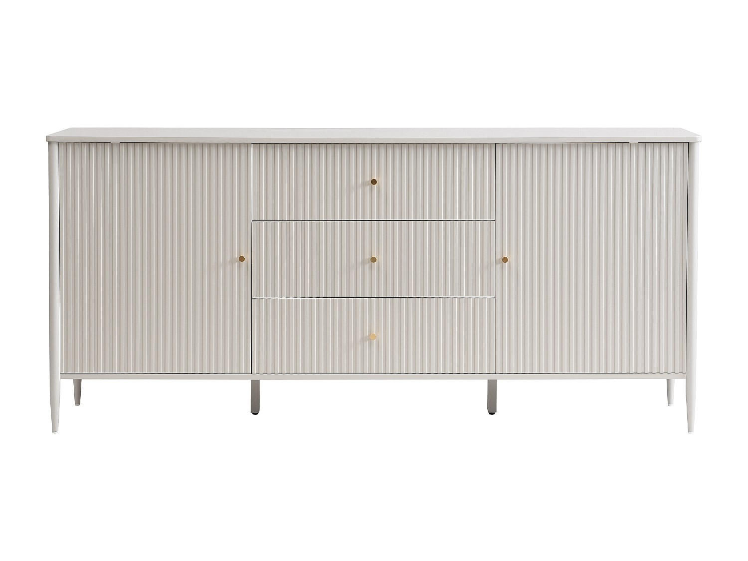 SIDEBOARD - 178 cm x 40 cm - Holz, Platte - Beige - CALITARO - Beige, Holz (178/82/40cm) - Vente-Unique