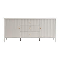 SIDEBOARD - 178 cm x 40 cm - Holz, Platte - Beige - CALITARO - Beige, Holz (178/82/40cm) - Vente-Unique