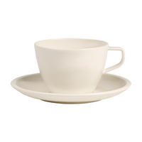 CAFÉ AU LAIT-TASSE MIT UNTERTASSE Artesano Original weiß 260 ml - Weiß, Keramik (17/12/17cm) - Villeroy & Boch
