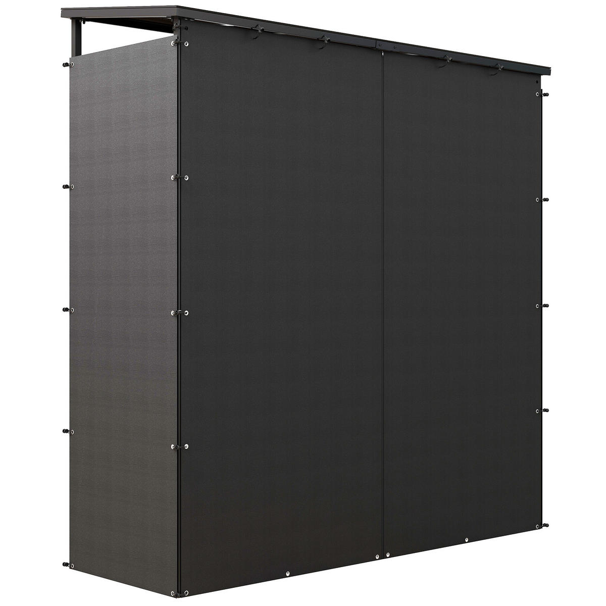 KAMINHOLZREGAL DE-18359 Schwarz - Schwarz, Metall (62/184/185cm) - ComfortXL