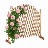 MRIEŽKA - svetlohnedá, drevo (200/98/30cm) - Relaxdays