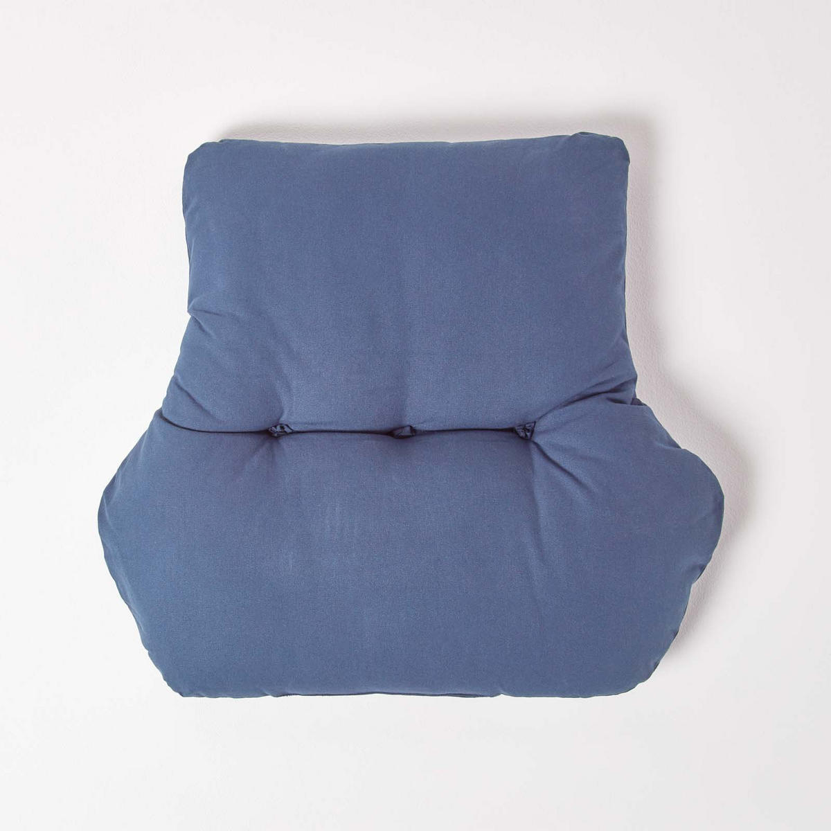 RÜCKENKISSEN dunkelblau 68/58 cm – Stützkissen für Sessel, Baumwolle - Dunkelblau, Textil (68/15cm) - Homescapes