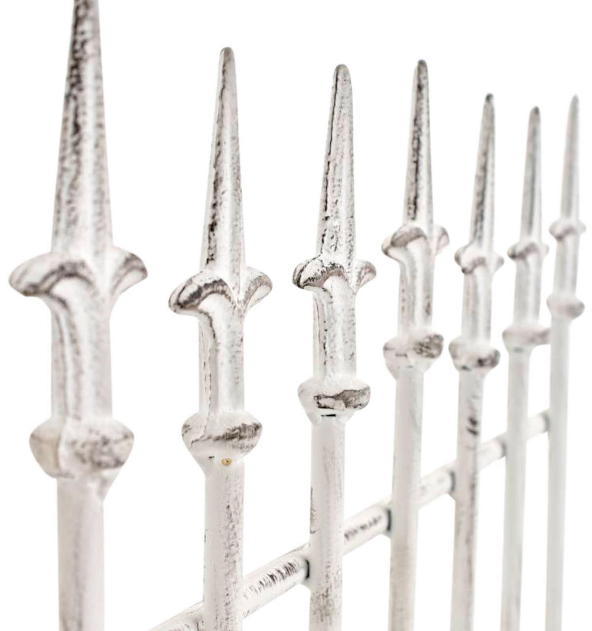 RANKGITTER 2er Set Metall antik weiß - Weiß, Metall (50/100/0.7cm) - CLP