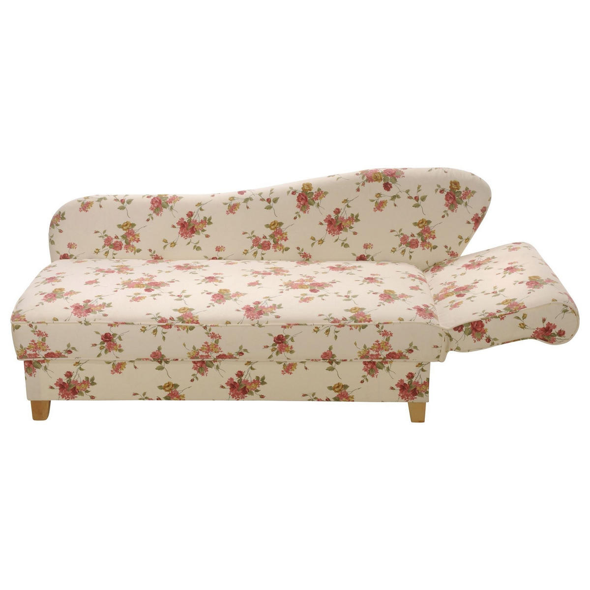 RECAMIERE mit Armteil rechts klappbar Katia Bezug Flachgewebe Buche natur / beige - Beige/Multicolor, Kunststoff (190/82/88cm) - 58aufmkessel
