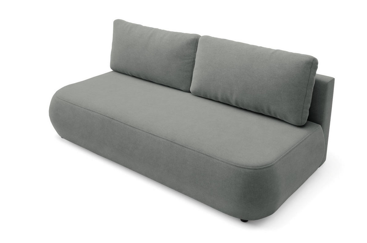 SCHLAFSOFA mit Bettkasten Grau - Schwarz/Grau, Holz/Holzwerkstoff (210/82/106cm) - Furnisell