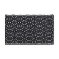 OUTDOORTEPPICH Teppich Wetterfest und UV-Beständig ( 160x230cm / Raute ) für Garten, Balkon, Terrasse - Dunkelgrau, Kunststoff (160/230cm) - Bestlivings
