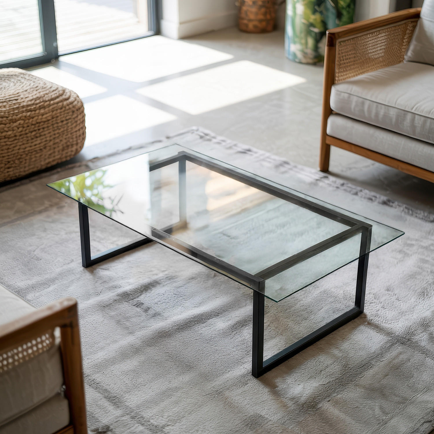 TISCHPLATTE 140 x 70 cm Transparente Glasplatte - Transparent, Glas (140/0.4/70cm) - TULUP