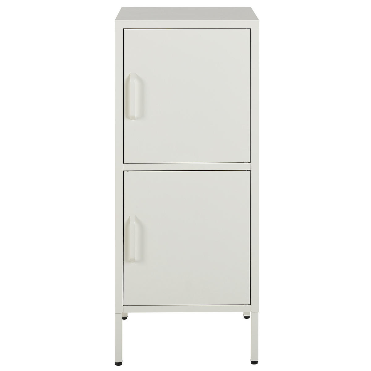 AKTENSCHRANK weiß 2 Türen Huron - Weiß, Metall (40/102/40cm) - Beliani