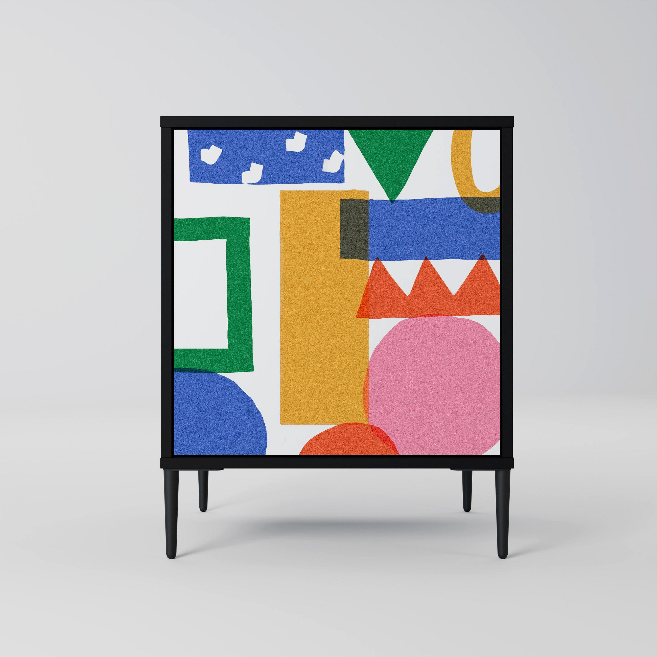 SpaceRebels Sideboard Schwarz 57.5x72.5x42 cm