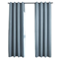 VORHANG 2ER SET »München Dark« HxB 245x145 cm Blau - Blau, Textil (145/245cm) - Gardinenbox