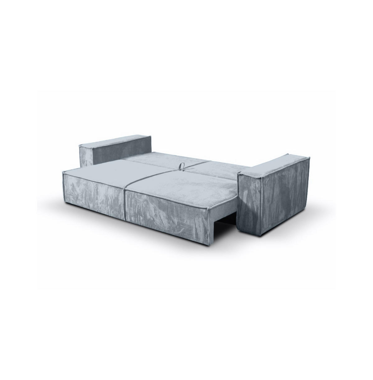 SCHLAFSOFA Sekwana Hellgrau (Poso 55) - Hellgrau, Textil (255/85/105cm) - Fedve