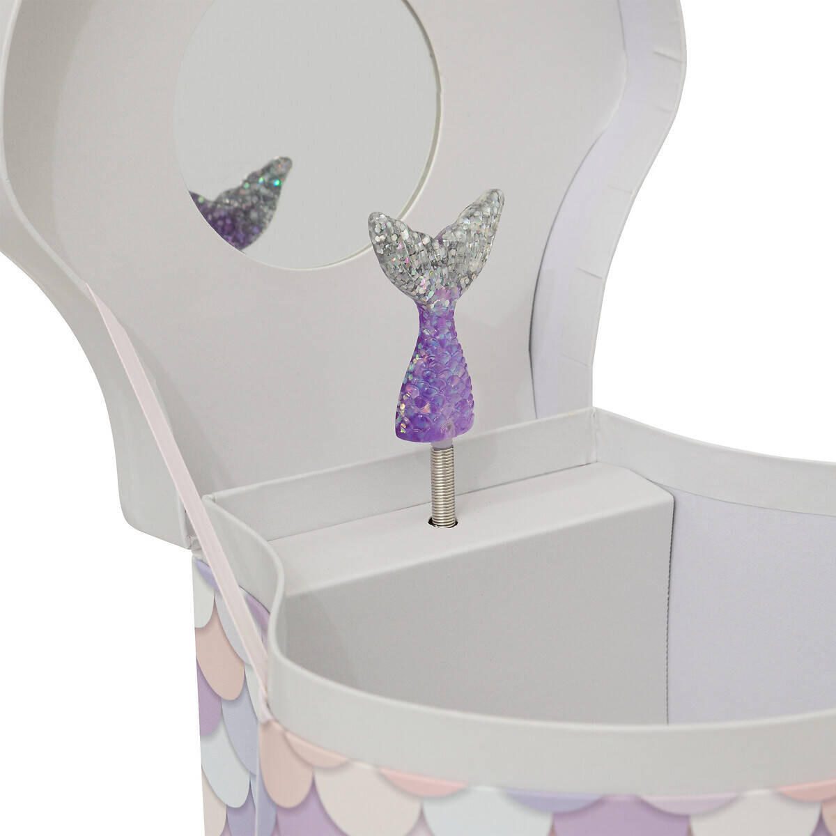 SPIELUHR Sirene Muschelform - Rosa, Karton (9/15/14.8cm) - Atmosphera for kids