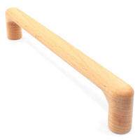 MÖBELGRIFF BA 160mm, Holzgriff Möbel, Küchengriff Buche massiv - Braun, Holz (1.4/2.8/17.4cm)