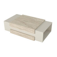 COUCHTISCH Nora Beige Granit Optik - Beige, Holzwerkstoff (31/110/57cm) - moebel17