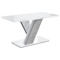 KAFFEETISCH 120x60x60 cm - Weiß / Betonoptik - RONX MINI - Weiß, Holzwerkstoff (120/60/60cm) - ALTDECOR