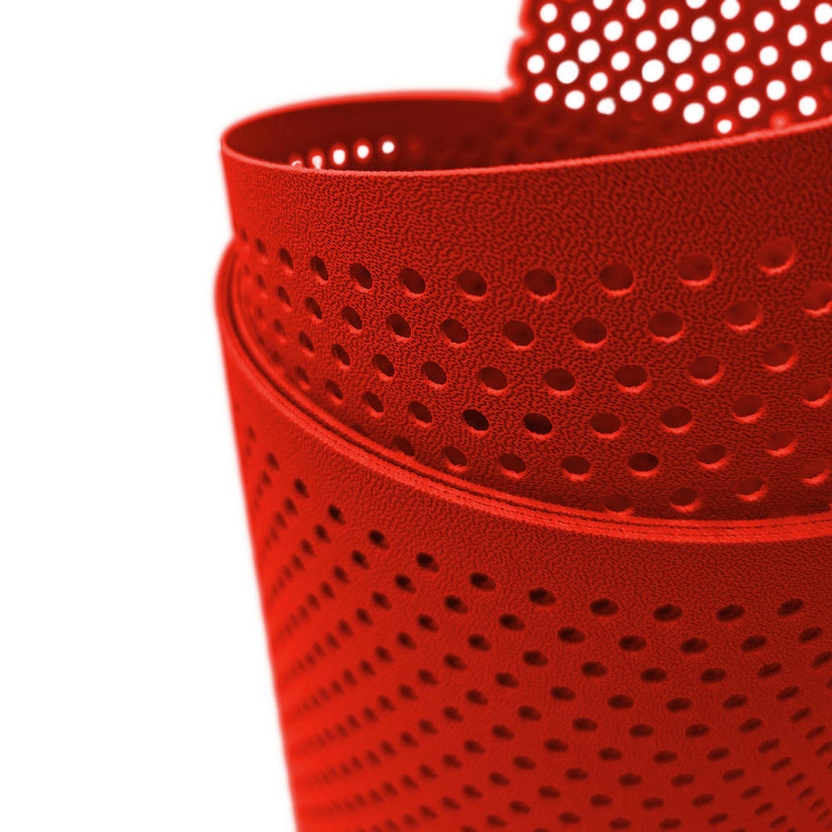 SICHTSCHUTZSTREIFEN PP Premium Gelocht 20 Prozent Streifen Rot 26m - Rot, Kunststoff (2600/19cm) - ZAUN|ZU