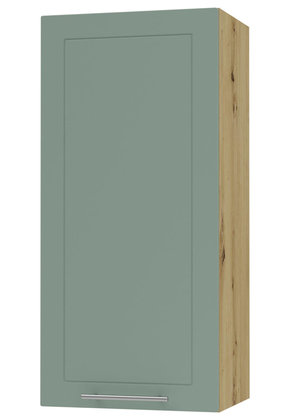 KÜCHENHÄNGESCHRANK Kvantum W4/45 Mint Matt / Eiche Artisan Matt 45 / 32,5 / 96cm - Eiche Artisan/Mintgrün, Holz/Holzwerkstoff (45/96/32.5cm) - Feldmann-Wohnen