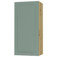 KÜCHENHÄNGESCHRANK Kvantum W4/45 Mint Matt / Eiche Artisan Matt 45 / 32,5 / 96cm - Eiche Artisan/Mintgrün, Holz/Holzwerkstoff (45/96/32.5cm) - Feldmann-Wohnen