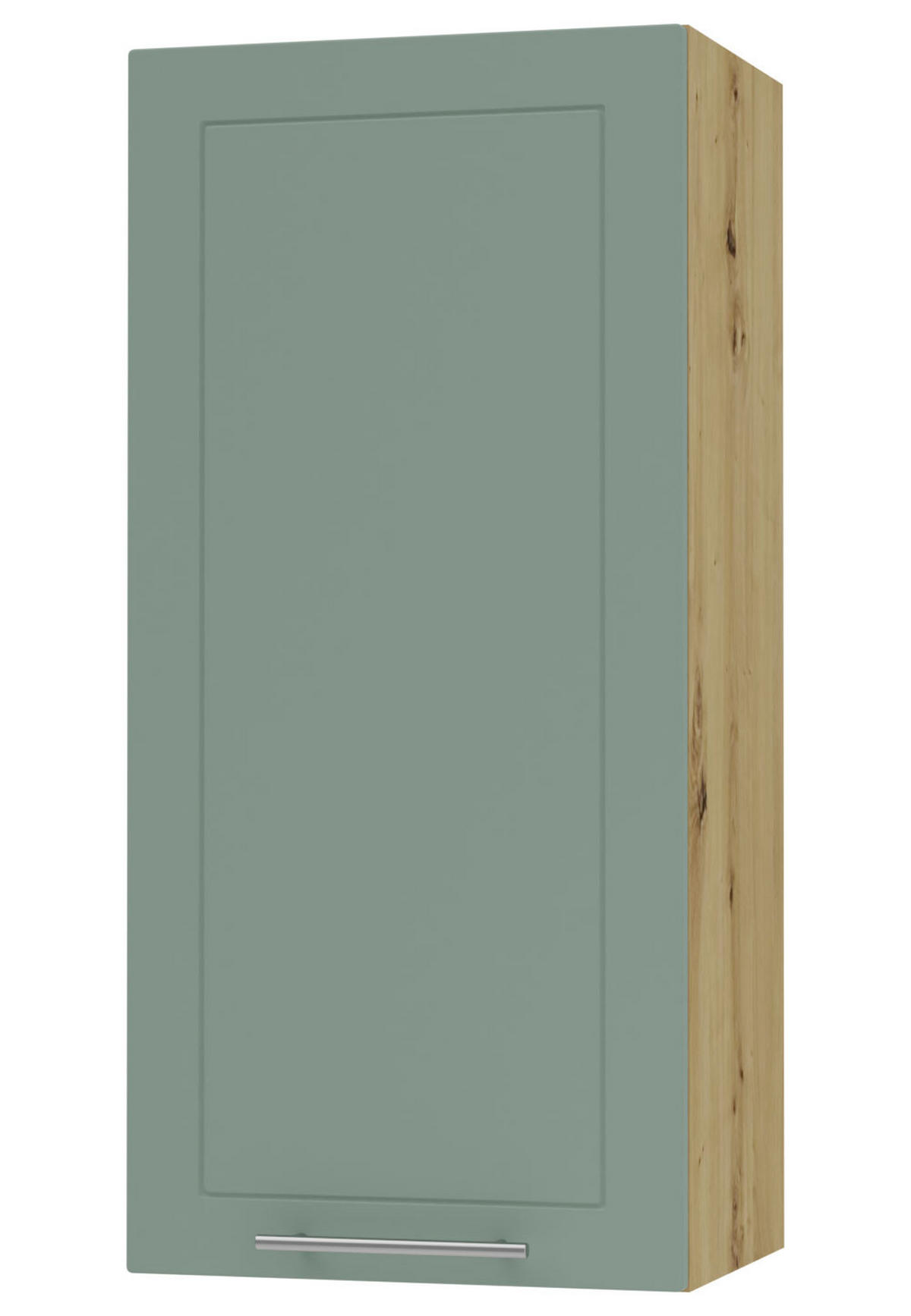 KÜCHENHÄNGESCHRANK Kvantum W4/45 Mint Matt / Eiche Artisan Matt 45 / 32,5 / 96cm - Eiche Artisan/Mintgrün, Holz/Holzwerkstoff (45/96/32.5cm) - Feldmann-Wohnen