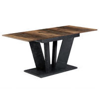 ESSTISCH WILLEM 120-160/80/76 cm - Anthrazit/Sonoma Eiche, Holzwerkstoff (80/120/76cm) - B&D Home