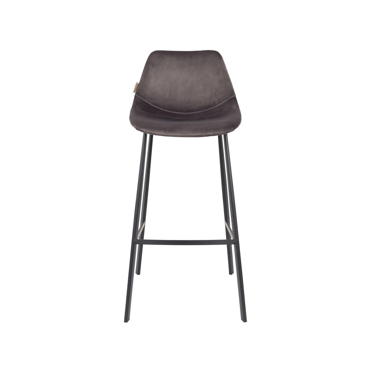 BARHOCKER Franky Rückenlehne 80 cm Grau - 2 er Set - Grau, Textil (50/106/54cm) - Dutchbone