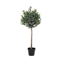OLIVENBAUM PE-Kunststoff, Polyester, Draht, Zement Grün - Grün, Kunststoff (120cm) - tinkaro