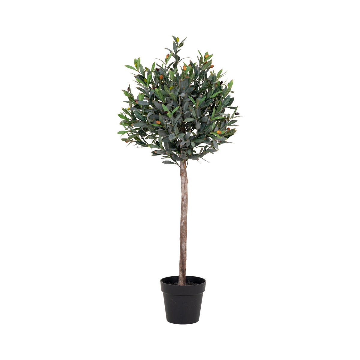 OLIVENBAUM PE-Kunststoff, Polyester, Draht, Zement Grün - Grün, Kunststoff (120cm) - tinkaro
