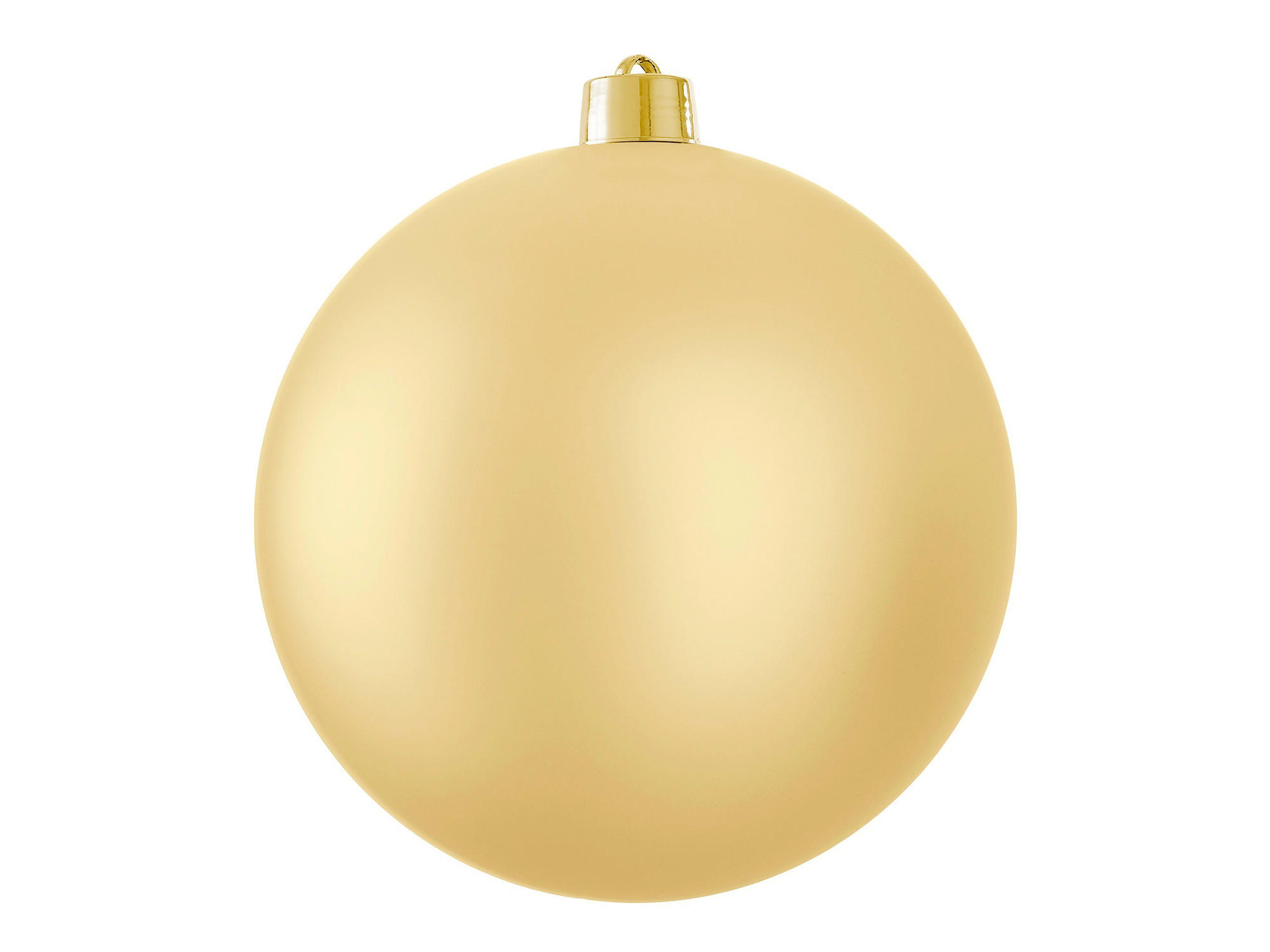 LAALU CHRISTBAUMKUGEL rund gold matt 20 cm - Champagner/Goldfarben, Kunststoff (27/27/27cm) - LAALU