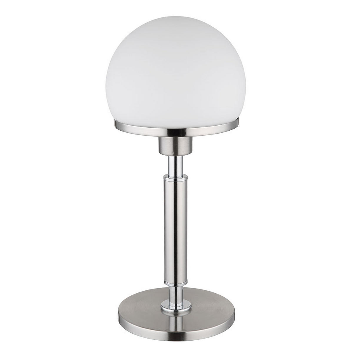 TISCHLEUCHTE Haku Metall Silber - Silberfarben, Glas (18/18/40cm) - Globo Lighting