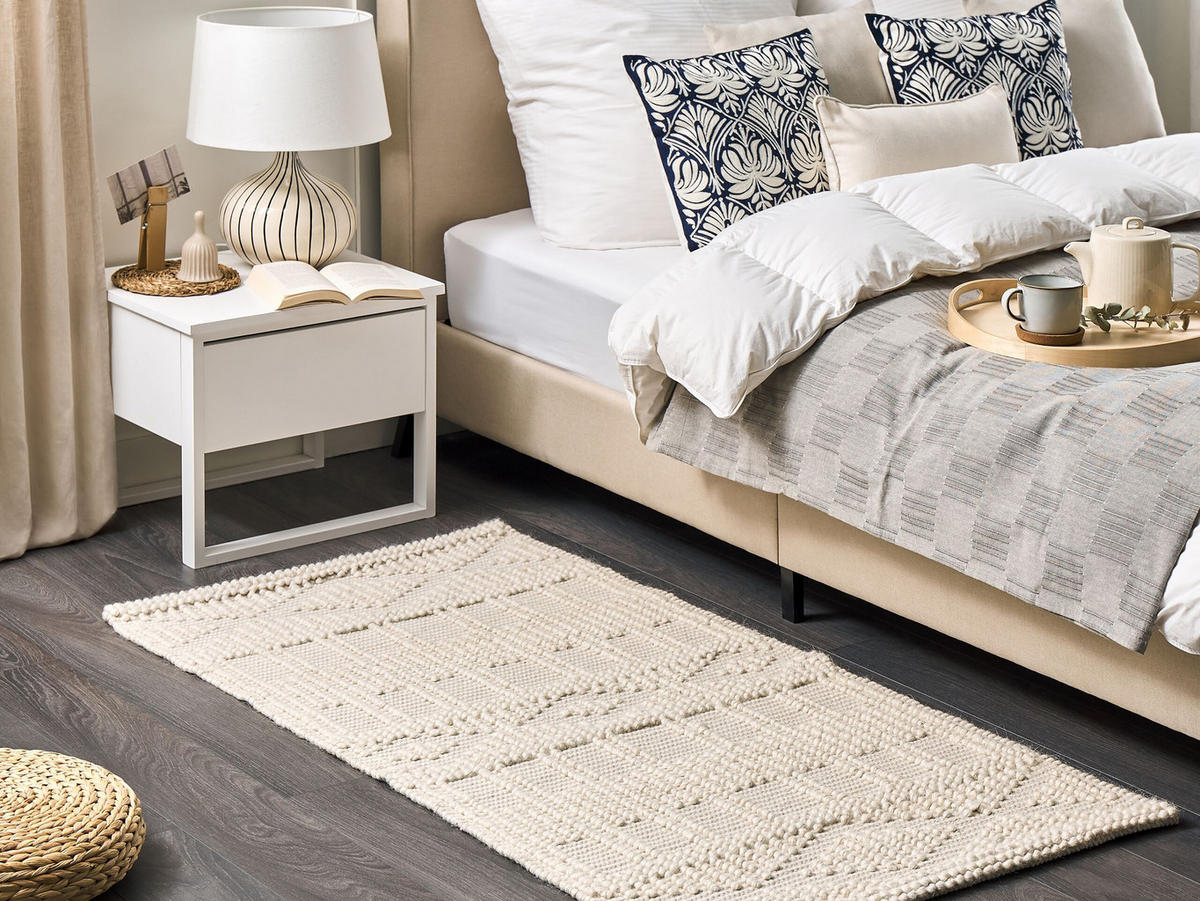 KURZFLOR-TEPPICH Lapseki 150/80 cm - Beige, Textil (80/150cm) - Beliani