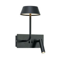 WANDLEUCHTE Fabro, Schwarz, 26.5cm - Schwarz, Metall (17/26.5/22cm) - KOSILUM