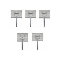 RASENKANTE Erdanker Set, Aluminium, 5er Pack, 14 cm Höhe - Alufarben, Metall (1/1/1cm) - Green-Split