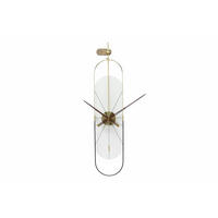 WANDUHR Design Weiß 20/90 cm - Weiß, Holzwerkstoff/Metall (2.71/90/2cm) - ONZENO