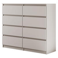 KOMMODE Lemon mit 8 Schubladen, 120 cm, Kaschmir - Kaschmir, Holzwerkstoff (120/101/39cm) - Beautysofa