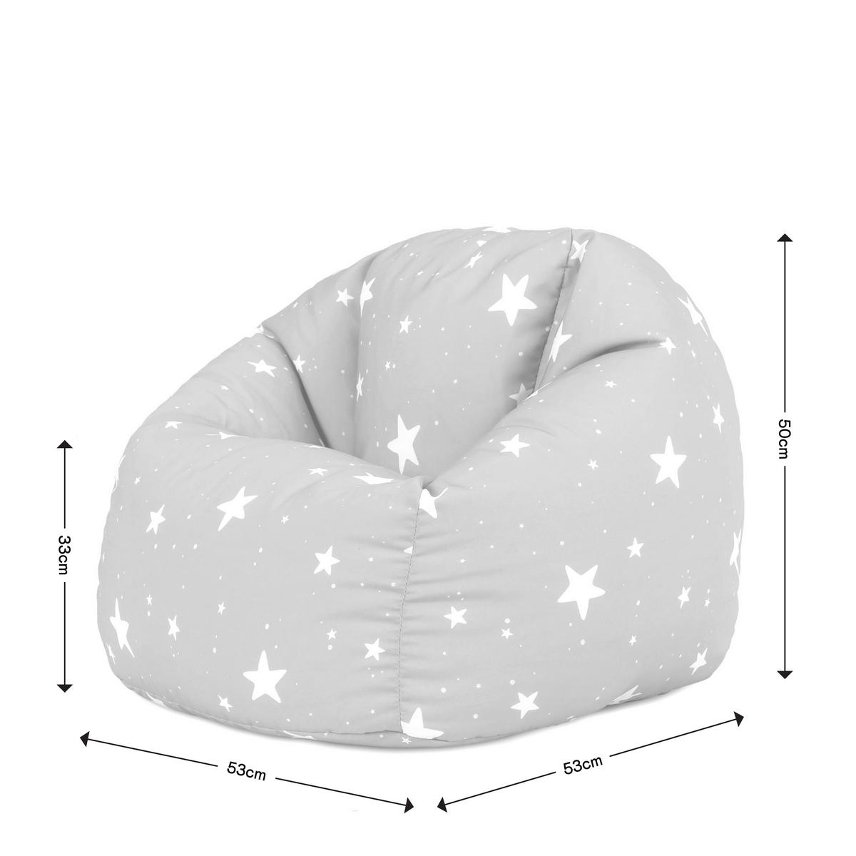 SITZSACK für Kinder Sternenklar - Pink, Kunststoff (53/50/53cm) - icon