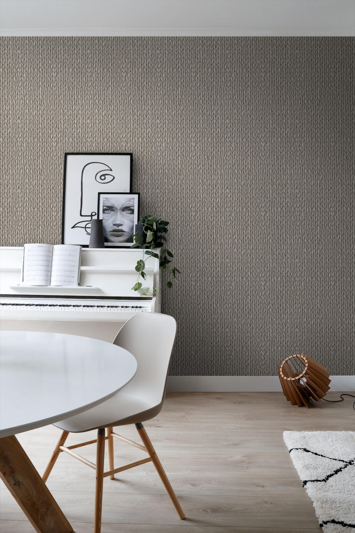 TAPETE Schilfmuster 53 cm x 10.05 m - Braun, Papier (53/1000cm) - ESTAhome