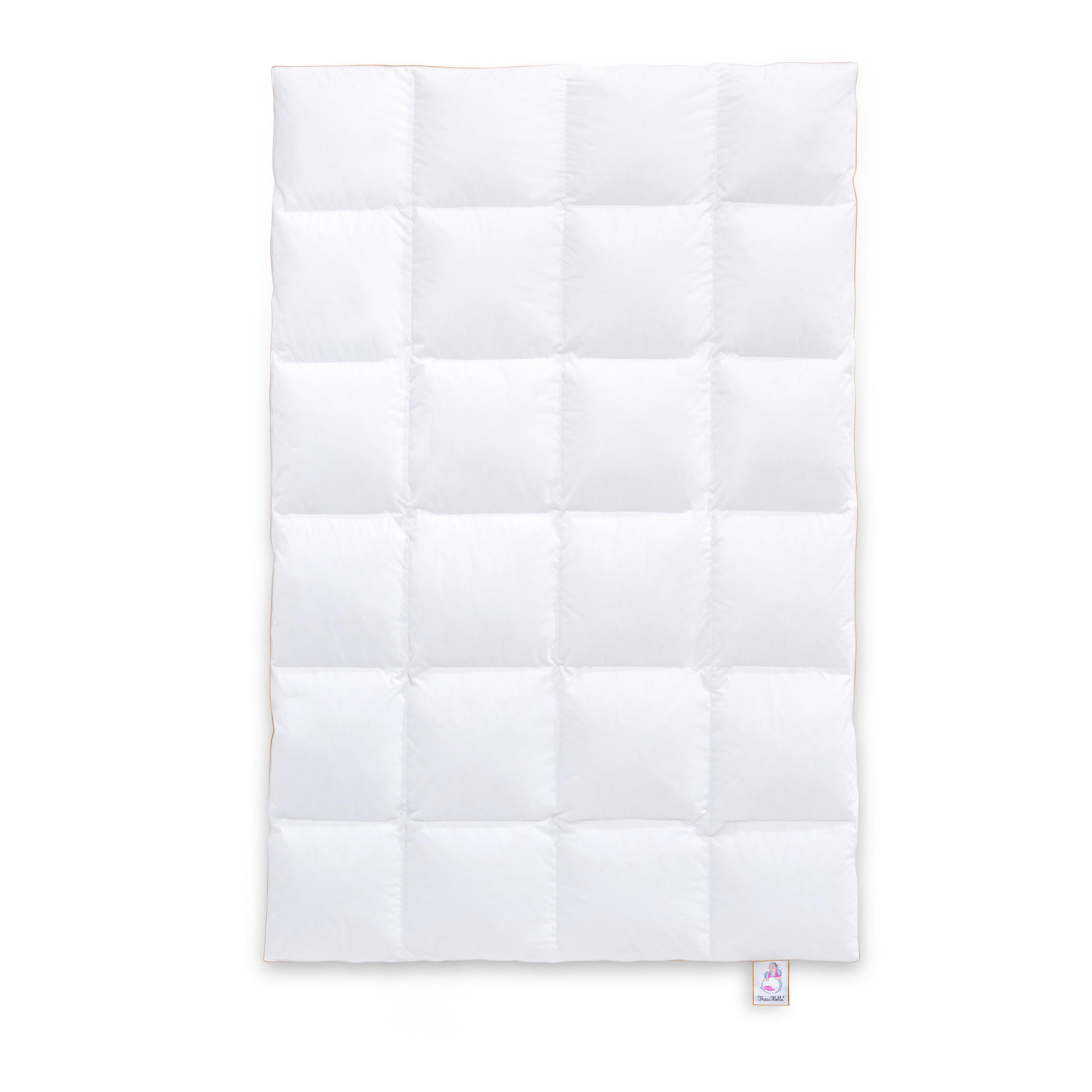 WINTERBETTDECKE KLASSIK Entendaunen warm - Weiß, Naturmaterialien/Textil (135/200cm) - Frau Holle