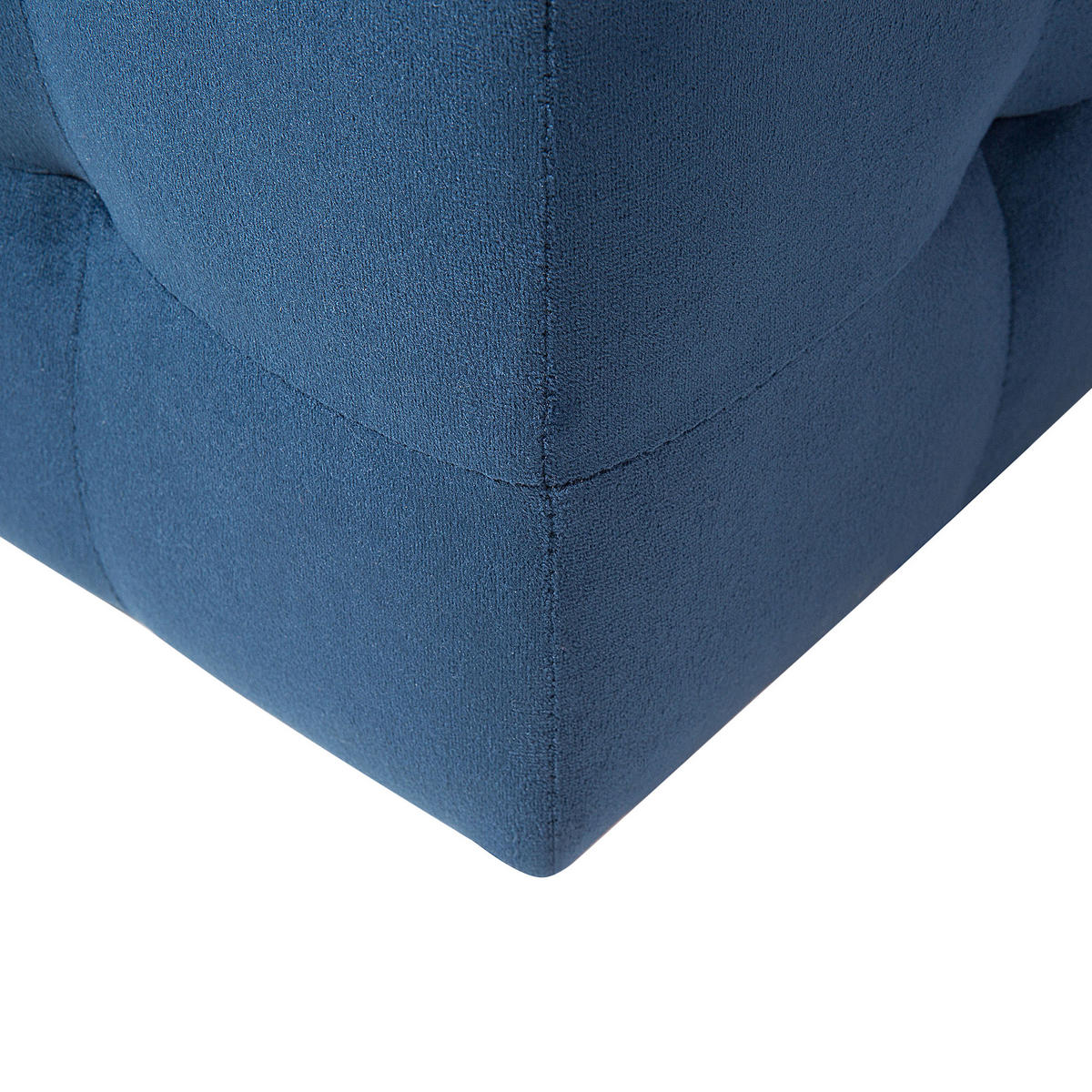 TRUHENBANK Michigan 42/72/40 cm - Blau, Textil (72/40/42cm) - Beliani