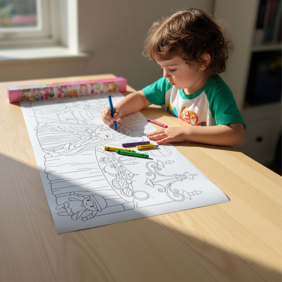 2XAUSMALTISCHDECKE - Multicolor, Papier (38/4/4cm) - Relaxdays