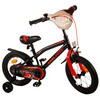 KINDERFAHRRAD Super GT - Jungen - 14 Zoll - Rücktritt + Handbremse - Rot - Rot/Schwarz, Metall (45cm) - TPFSports