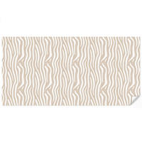 TAPETE - Abstrakt - Zebra - Beige - 400x200 cm - Beige, Papier (400/200cm) - OnlyWow